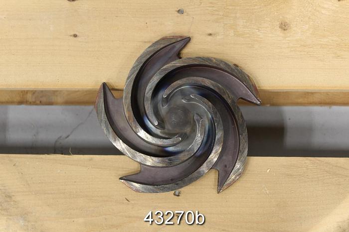 Used Goulds 3196 1x1.5x8 8" Diameter CF8M 5-Vane Impeller #43270