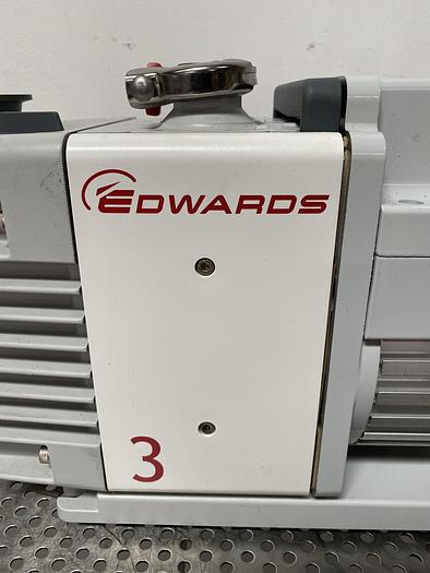 Used Edwards  RV3 Dual Stage Rotary Vane Vacuum Pump 115/230V w/ KF25 Fitting