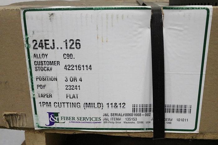 Unused Beloit DD4000 Refiner 24" Diameter Disc Plate Set #32356