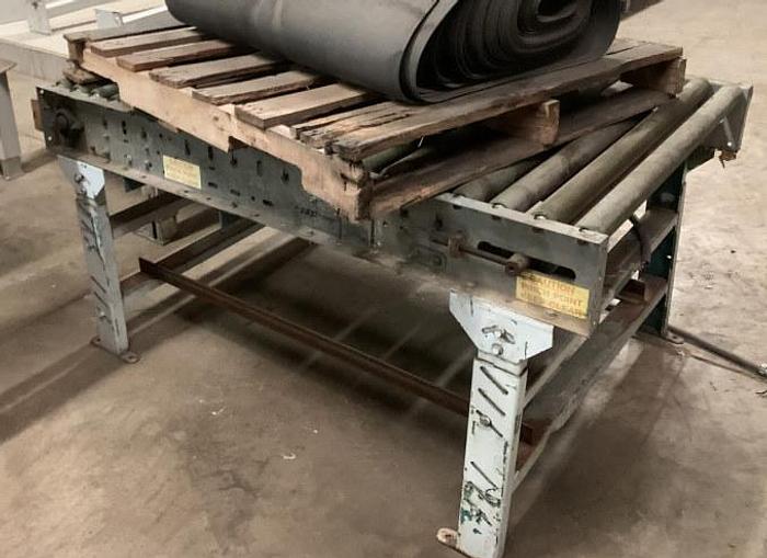 Used 42" WIDE x 5' LONG EASI POWER ROLLER CONVEYOR