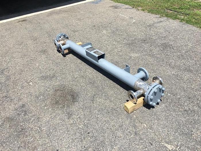Used Used Atlas approximately 21 sq. ft. horizontal shell and tube heat exchanger