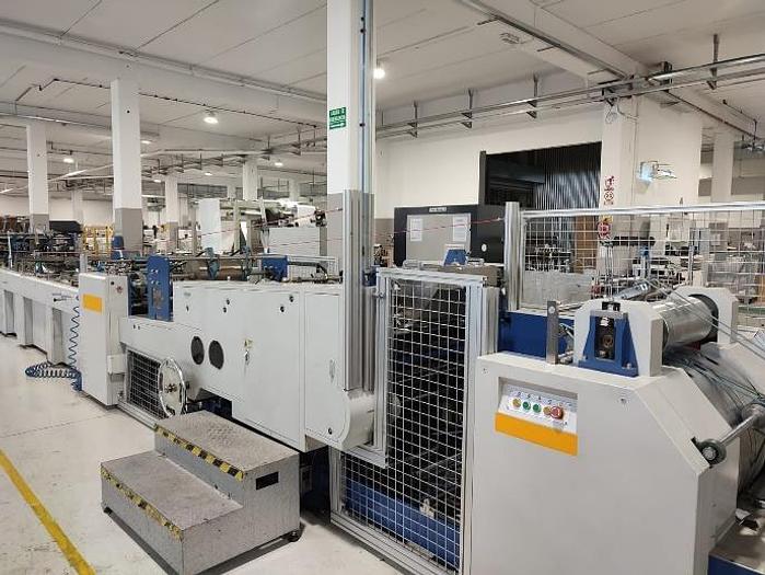 Used (visible in production) 2018 ZENBO ZB 1200CT-430 - Automatic Sheet-feeding Paper Bag Making Machine (gift paper bag)