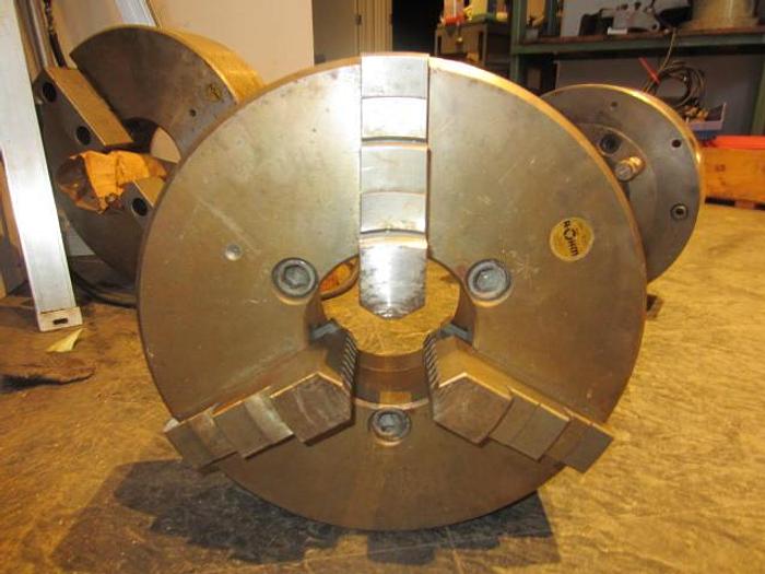 Used 12" 3-jaw Rohm Chuck, DIN-8 Mounting, 4" bore