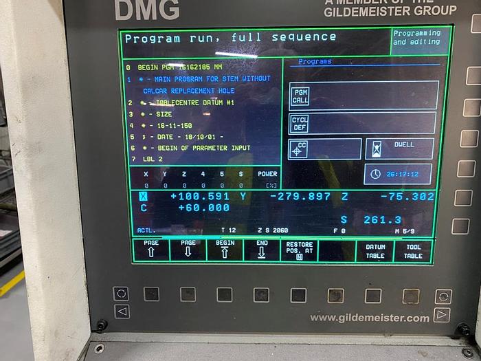 Used 1999 Deckel Maho DMU60P 5 Axis Machining Center