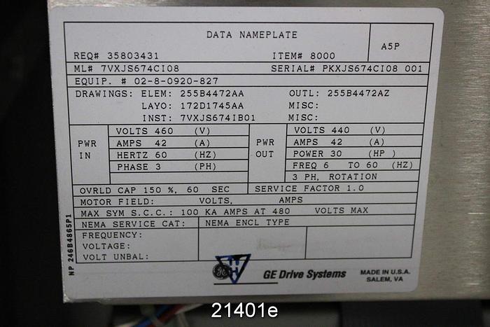 Used Bran & Luebbe Phosphoric Acid Metering System #21401