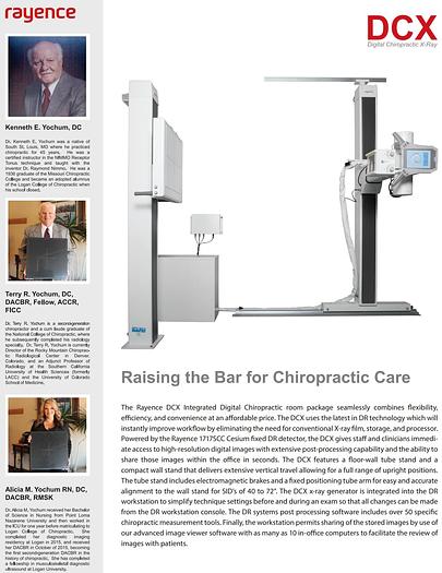 Rayence DCX Digital Chiropractic X-Ray (New)