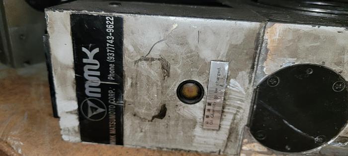 Used MMK MATSUMOTO 4th Axis ROTARY TABLE INDEXER, MDE 150R-31 6" diameter 17 &7pin connectors(300)