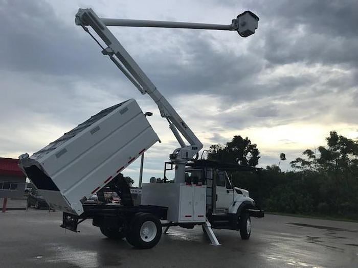 Used 2010 International 7300 4x4 Altec LRV58 63ft Over-Center Forestry Truck - C76319