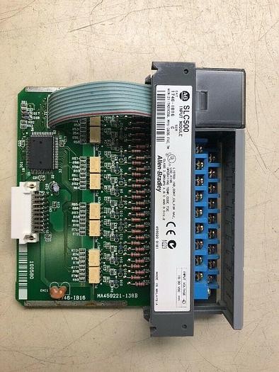 Used ALLEN BRADLEY 1746-IB16 SER C SLC 500 DC INPUT MODULE 1746IB16/C SLC500