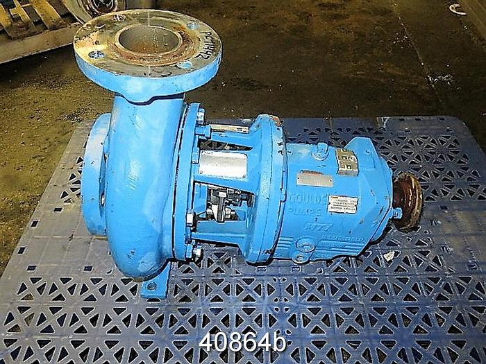 Used Goulds 3196 3x4x8, SS Casing, 4- Vane 6.25" SS Impeller #40864