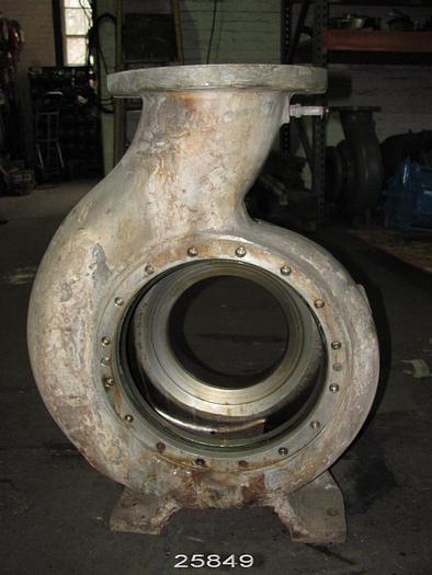 Used Goulds 3196 Pump, 3196, 8X10X13,  6 Vane Impeller, 10" Diameter Impeller, Stainless Steel Casing, Stainless Steel Impeller, Stainless Steel Stuffing Box, Packing, Xl Power End #25849
