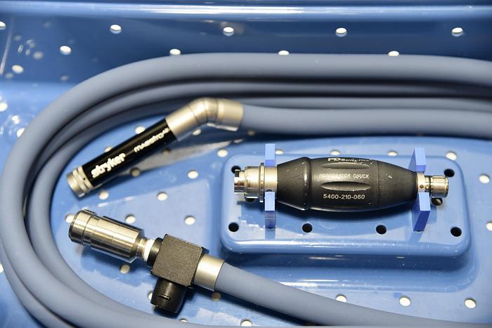 Used Stryker Maestro Drill Pneumatic Neuro Set 5400-200-5407 with Attachments