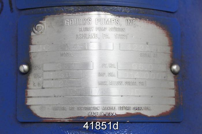 Refurbished Goulds JC 3x4x1 Pump Power End, Stainless Steel Shaft #41851