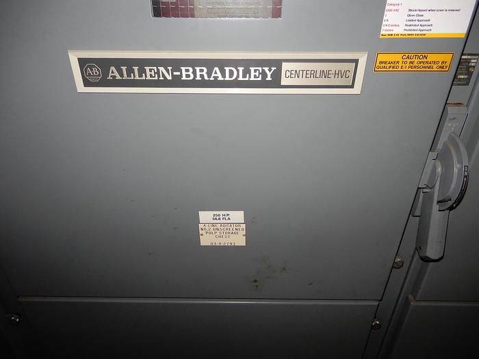 Used 2400V ROCKWELL AUTOMATION ALLEN BRADLEY MOTOR STARTER SECTION