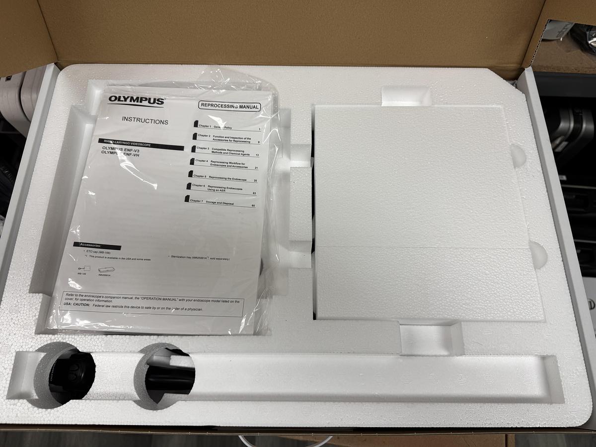 ENF-VH Olympus HD Video Rhinolaryngoscope, only 2 plug-ins - NEW!