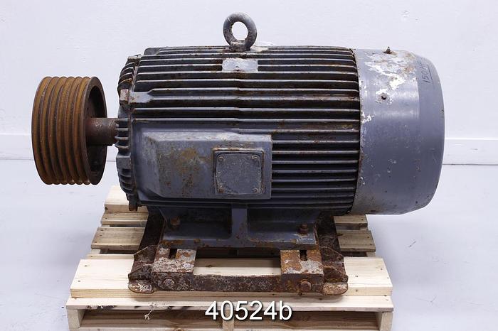 Used Toshiba B1508FLF4BM A/C Motor 150 HP, 885 Rpm, 460 Volt #40524
