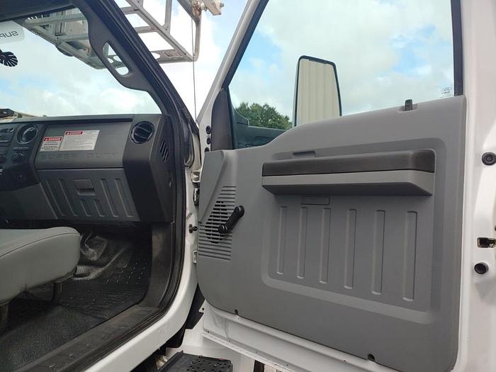 Used Versalift VTP40NE Cable Placer on 2018 Fred F750 Crew Cab Utility Reel Truck