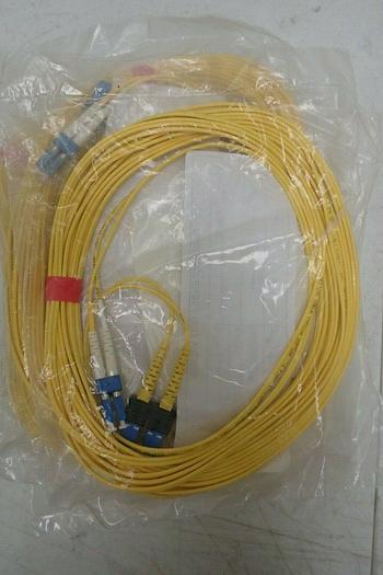 Used Lot of 9 Belkin F2F802L7-10M LC/SC 8.3/125 Duplex Fiber Optic Cables