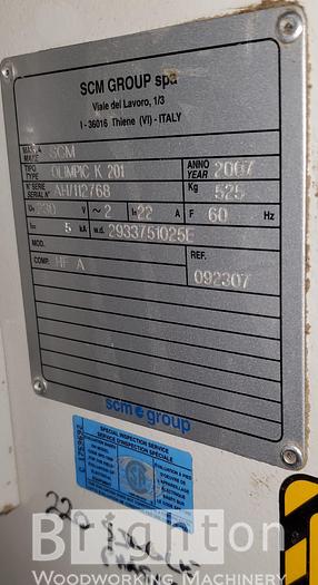 Used 2007 SCM Olimpic K201 used edgebander