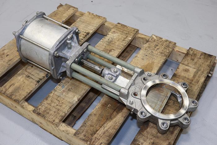 Used Wey 6" VLC8 Air Operated Knife Gate Valve #44222