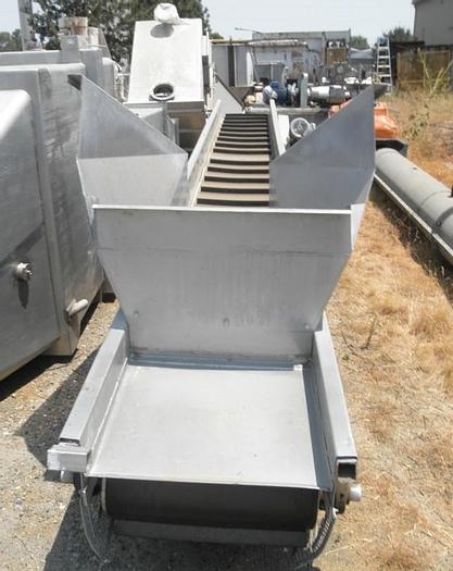 Used Conveyor, Belt, 24" X 20', S/st, Incline, Rubber Belt #C741140