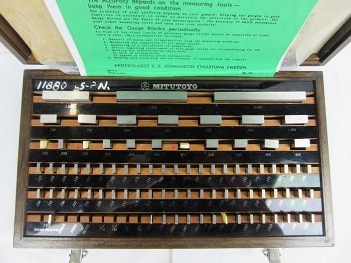 Used Mitutoyo Gauge Blocks for Sale at Gizmo Machine Tools Inc.