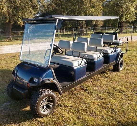 Used Yamaha Limo Golf Cart - 8 Passenger