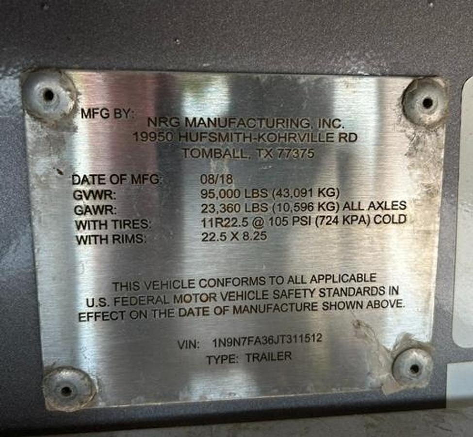 Used 2018 NRG 2500 HP Frac Pump