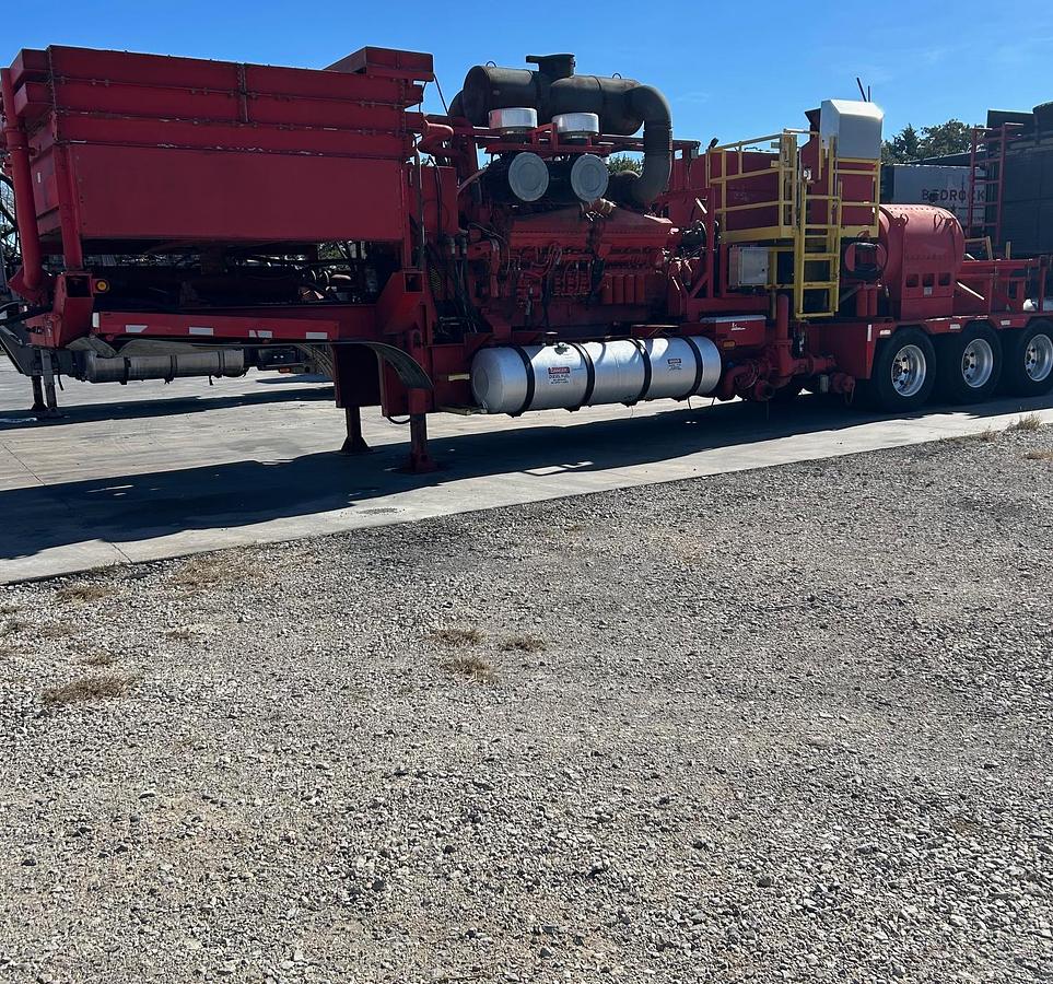 Used 2011 Total Equipment on Blackstone trailer chassis 2250 HP Triplex