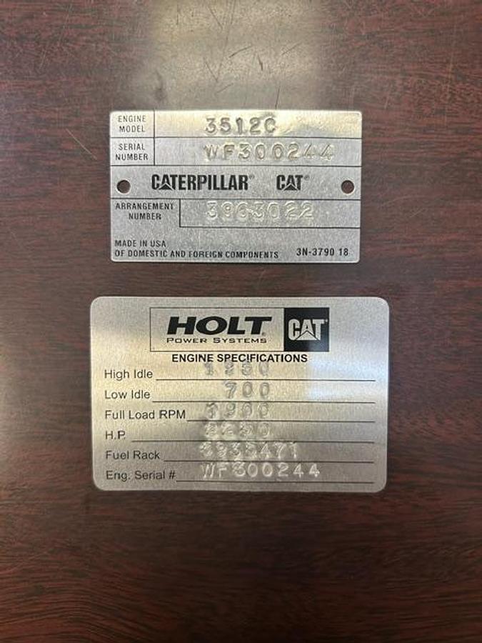 Used 2014 CATERPILLAR 3512C