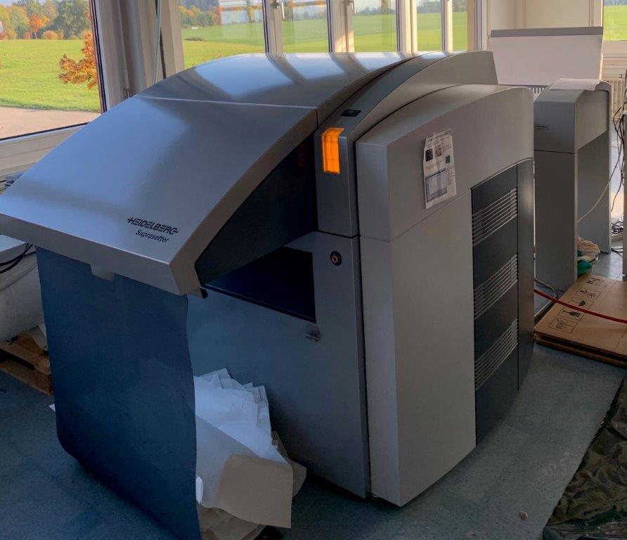 Used fully automatic 2sided thermal CTP system Suprasetter A52 Automation with meta rip workflow and CIP 3 output