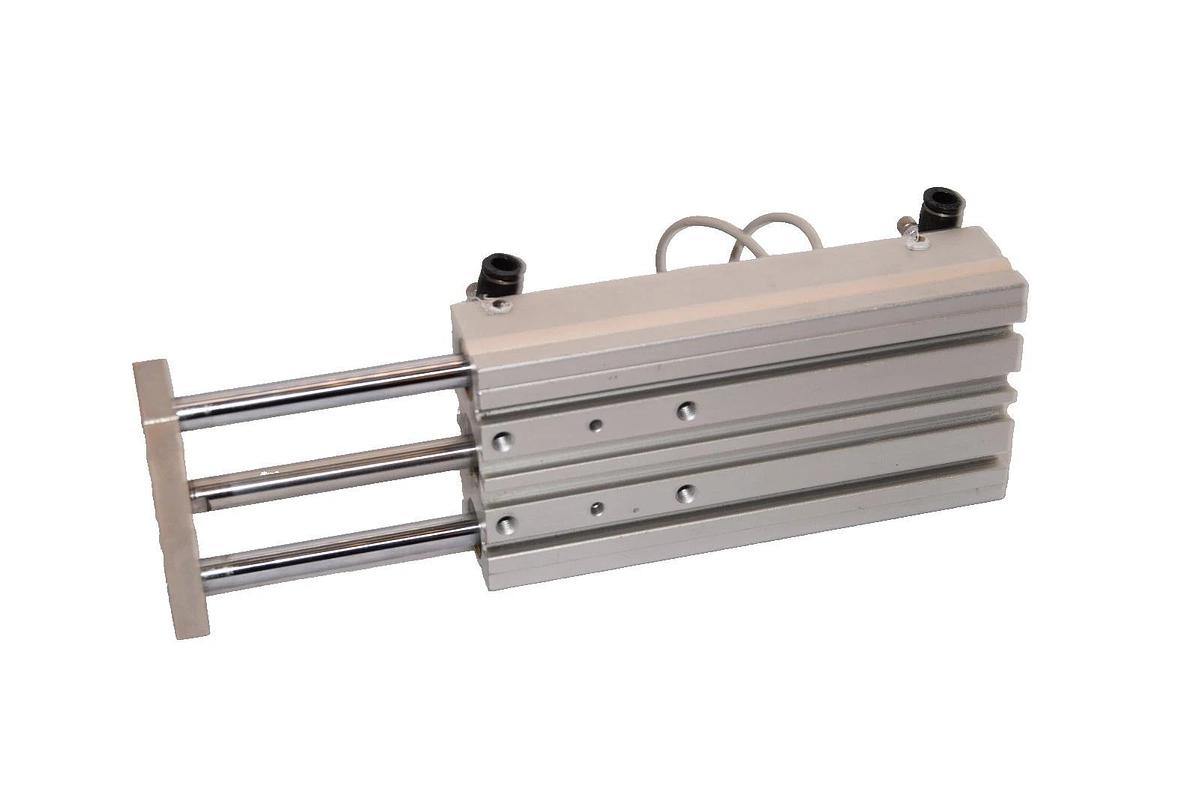 Used SMC MGPL16-100 , MGPL16100 1.0MPa Compact Glide Cylinder