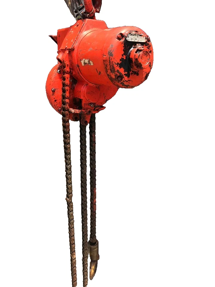 Used Yale chain hoist 1 ton 2000 lb 10' Chain Drop 5K48DC1A 3/4HP 3Ph 208-220v