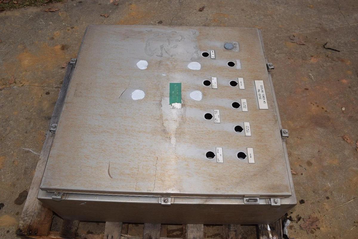 Used Hoffman S/S A-36H3612SSLP Industrial Control Panel SS Enclosure 36"x 36"x 12"