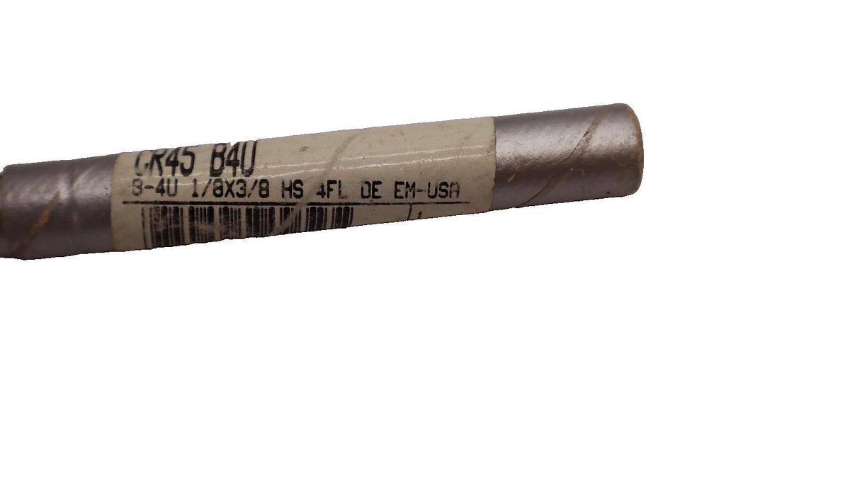 (NEW) RAPIDKUT CR45 B4U , B-4U 1/8" x 3/8" HS 4FL BE EM-USA Double End Mill