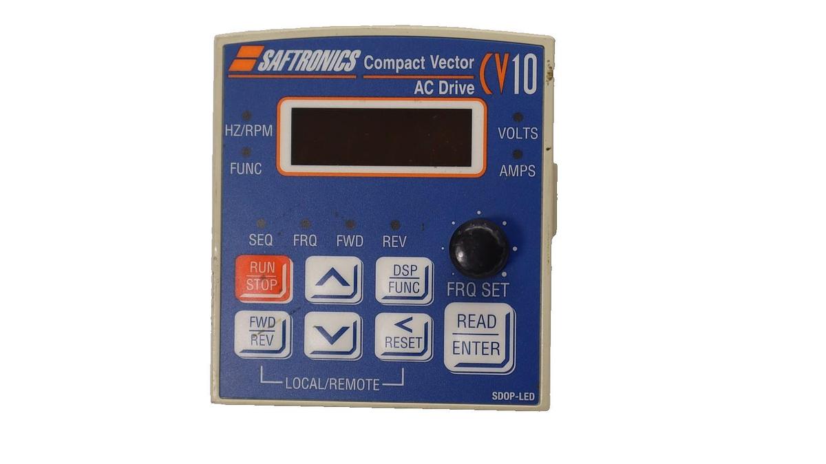Used Saftronics SDOP-LED , SD0P-LED Compact Vector AC Drive *Display Only*