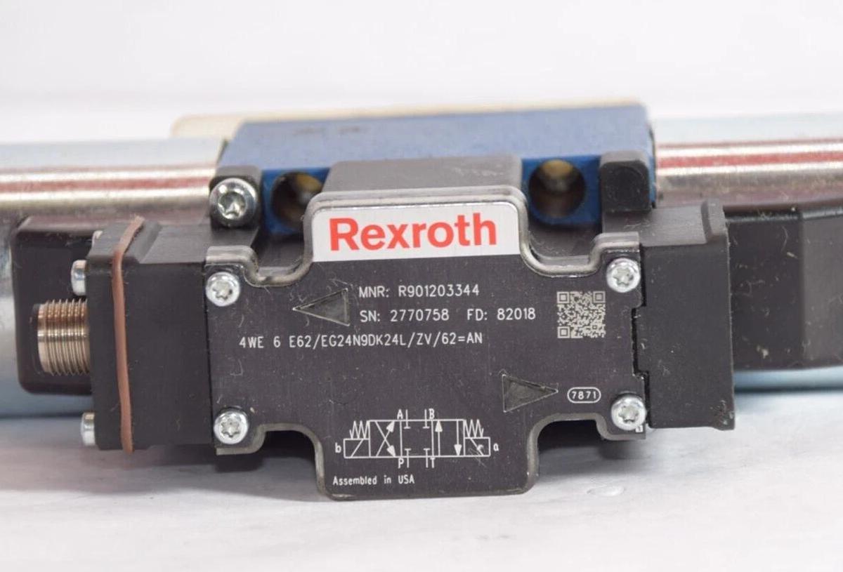 Rexroth Bosch 2 Way Solenoid Valve R901203344 4WE6E62/EG24N9DK24L/ZV/62=AN *NOS*