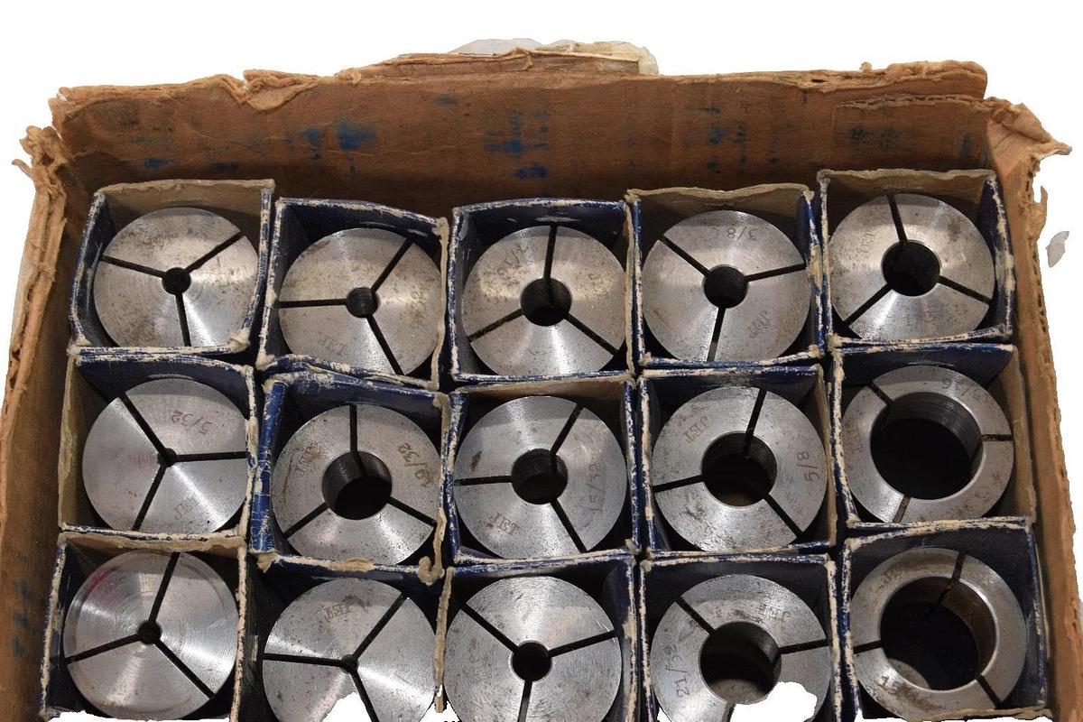 Used (Lot 25) JET 5C Collet Assorted Sizes 3/16, 1/2, 17/32, 3/4, 5/16, 13/16