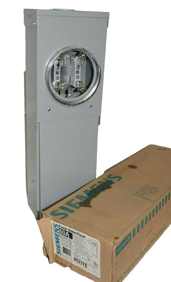 SIEMENS P577TS 60A 60 Amp A 3W 120/240V Single Phase Power Outlet Panel (NEW)