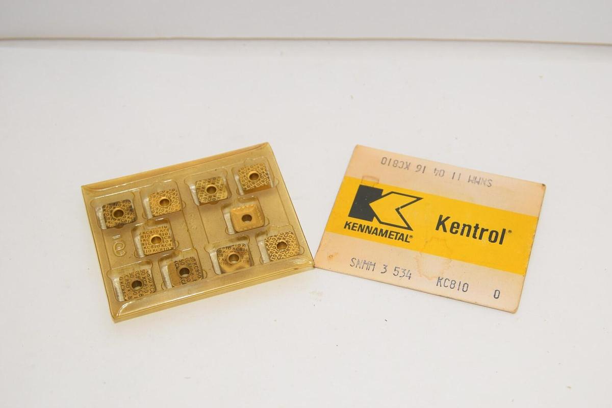 (NEW - Pack of 10) KENNAMETAL Kentrol KC810 SNMM 3 534 Carbide Insert