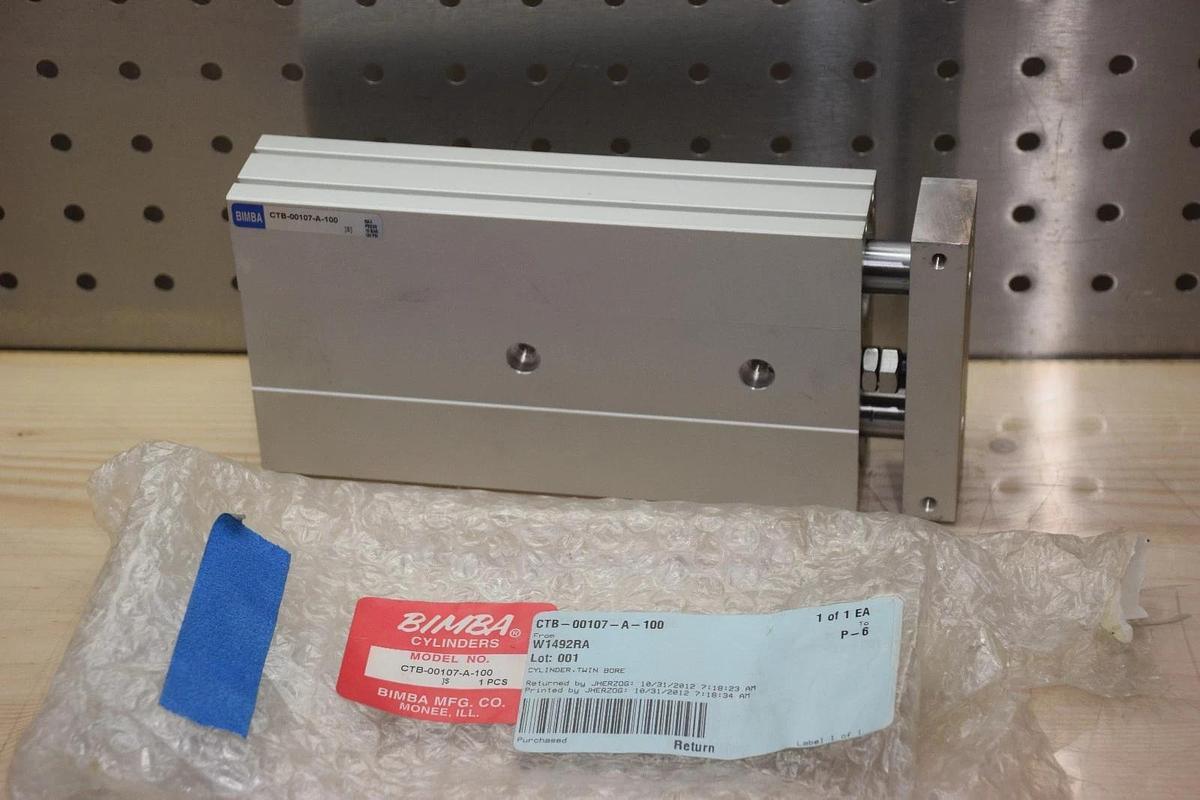 New, Bimba Cylinder, CTB-00107-A-100, CTB00107A100