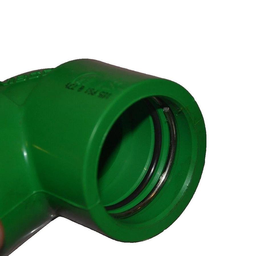 Nibco CHEM-AIRE 1-1/2" 90 DEG  SCH-80 PVC GREEN FITTING FITTINGS 1.5" 1 1/2"