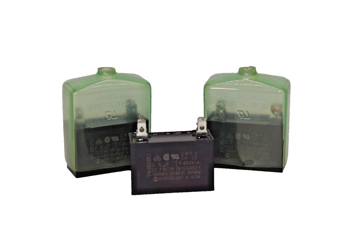 Used (LOT OF 3) CH25BFAUL 2.5uF Capacitor 450va