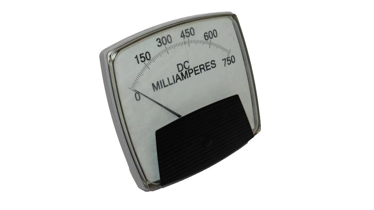 Used Yokogawa Panel Meter 0-750dc Milliamperes 250420NDXX , 250-420-NDXX , Vintage