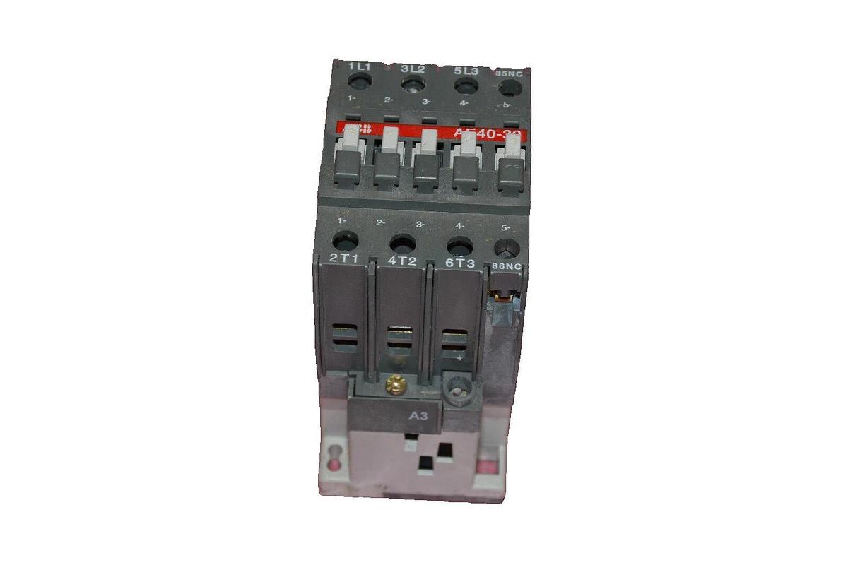 Used ABB CONTACTOR AE40-30 AE40 30 AE4030 R81 24V 24 VDC Coil 123115014-001
