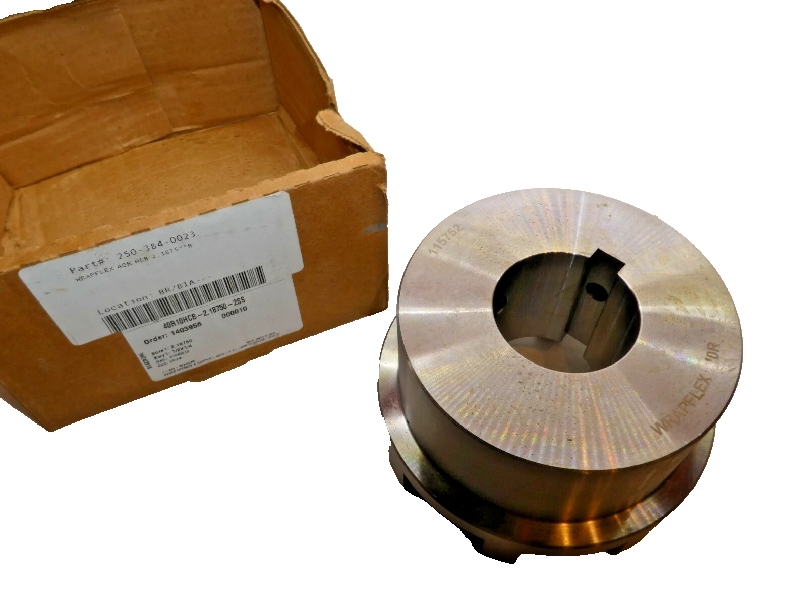 REXNORD Wrapflex Hub 40R10HCB-2.18750-2SS 2-3/16" 40RHCB 40R HCB 2.1875""B NEW