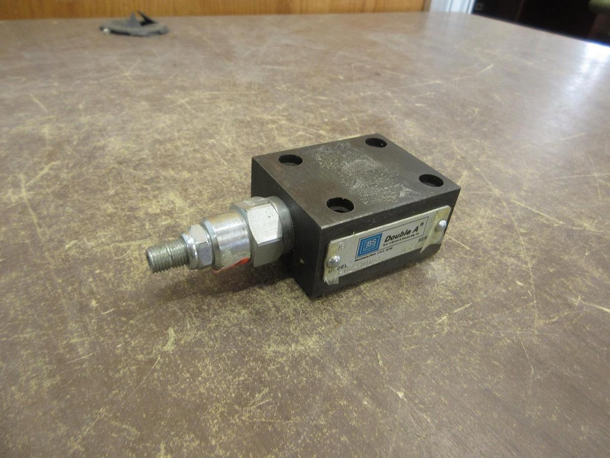 Used DOUBLE A QJW-005-P-10A4 DIRECTIONAL HYDRAULIC VALVE