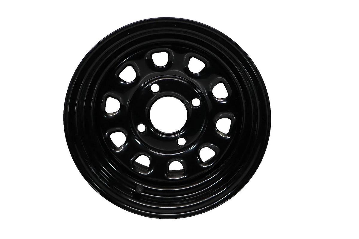ITP D12F511 12" x 7" Steel Wheel , Black (New)