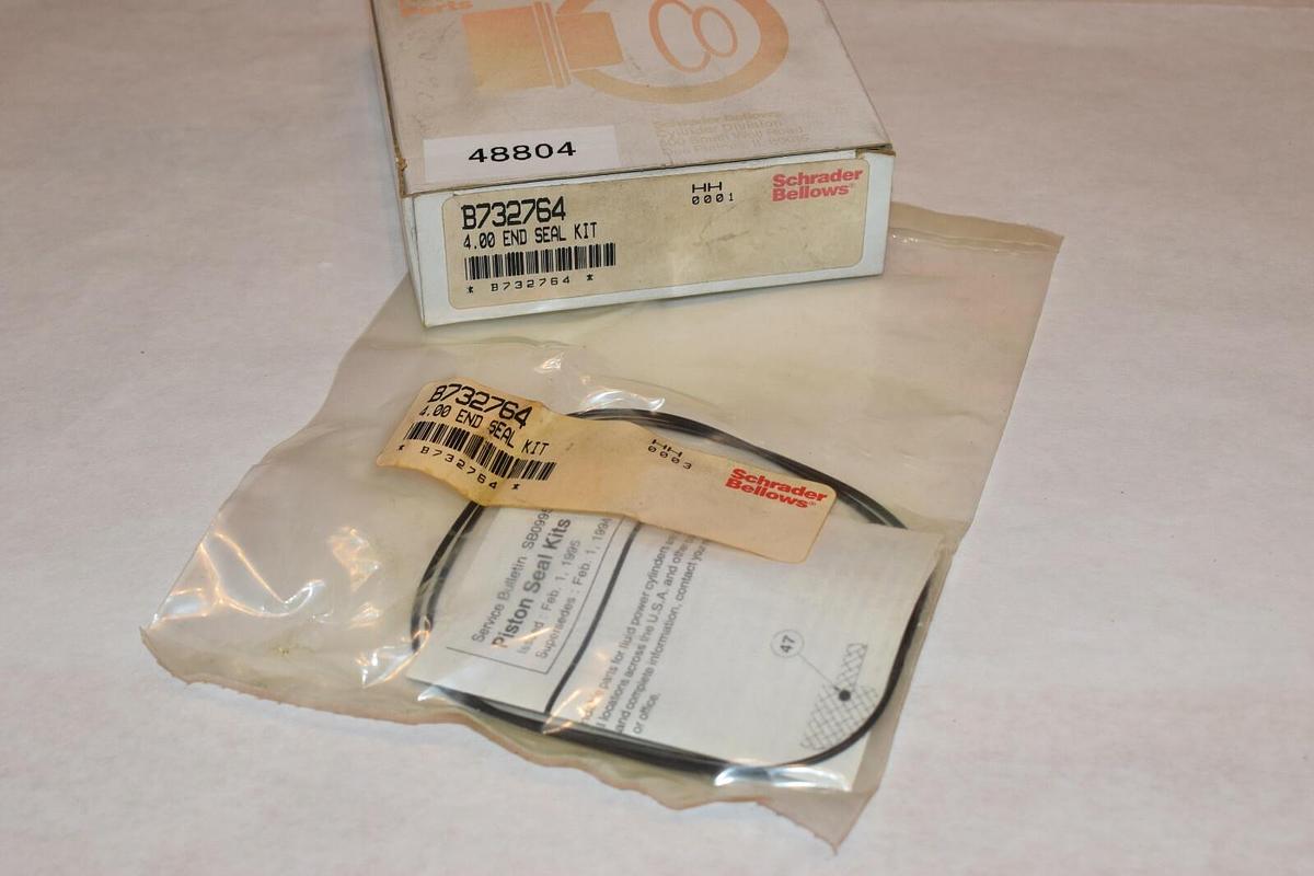 NEW SCHRADER BELLOWS B732764 4.00 END SEAL KIT