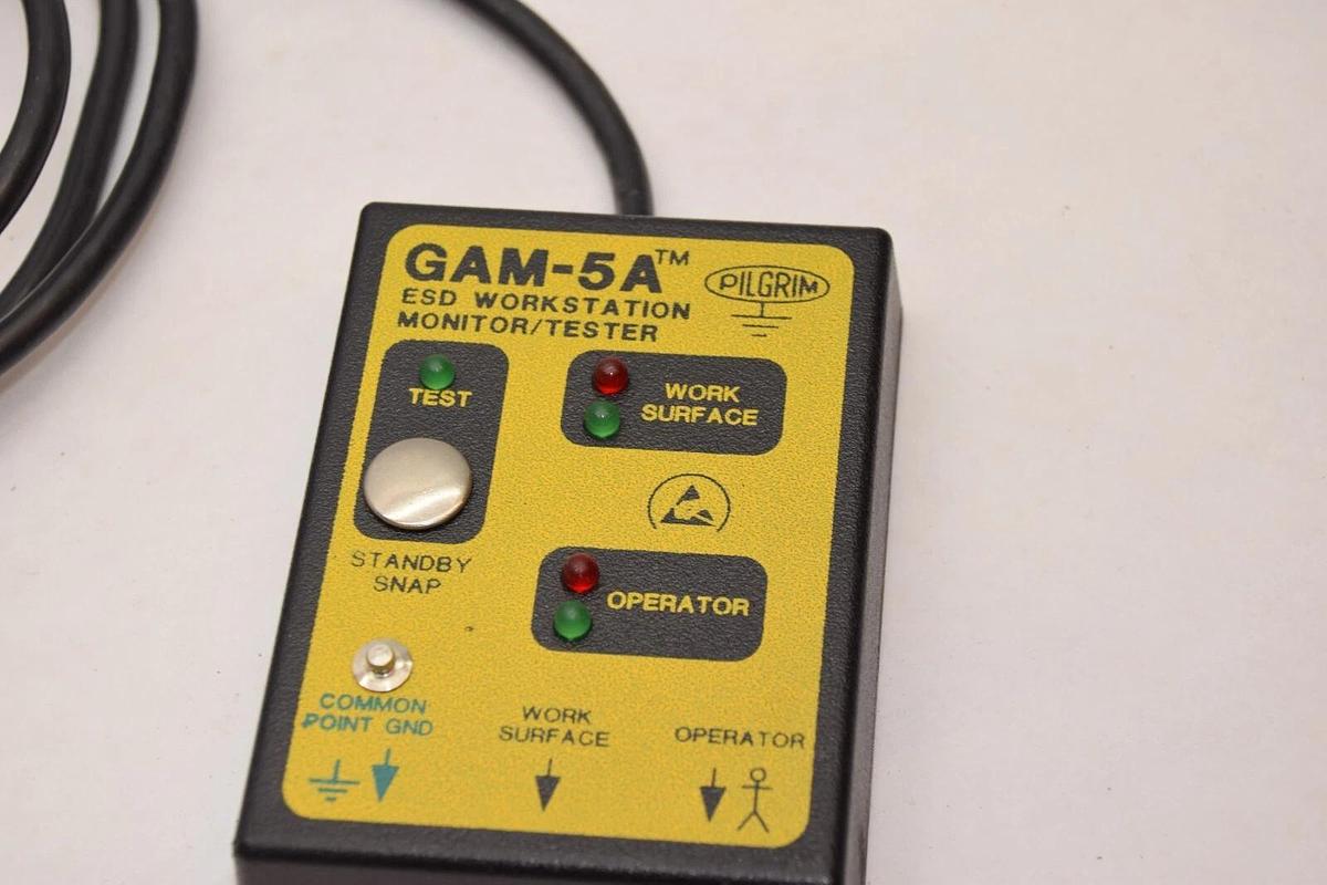 Used PILGRIM GAM-5A ESD Workstation Monitor/Tester *Controller Only*